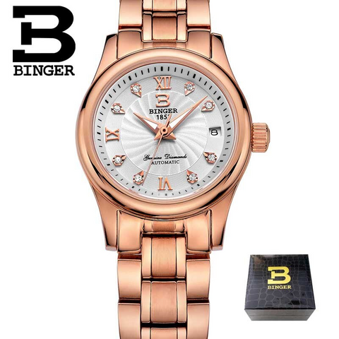 Image of BINGER Swiss Luxury Mechanical Watch Women B 603L-8