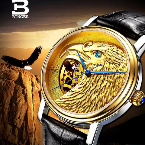 Image of Binger Limited Edition Royal Eagle Mechanical Men Watch B 8888