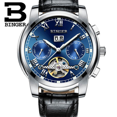Image of Binger Swiss Sapphire Tourbillon Watch Men B 8601