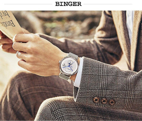 Image of Binger Swiss Curved Mechanical Watch B 8610