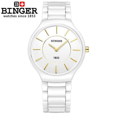 Image of Binger Swiss Ceramic Quartz Men's Watch B 8006
