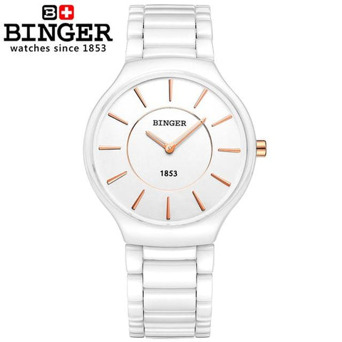 Image of Binger Swiss Ceramic Quartz Men's Watch B 8006