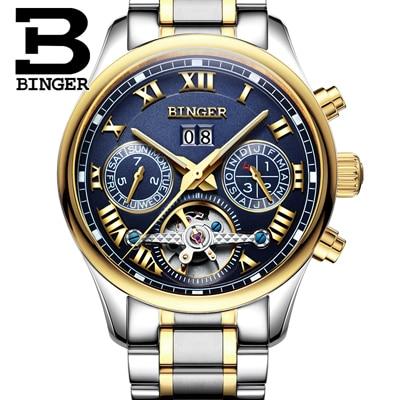 Image of Binger Swiss Tourbillon Mechanical Men's Watch B 8602