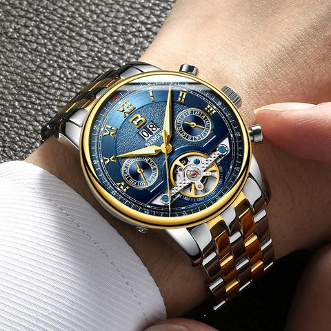 Image of Binger Swiss Sapphire Tourbillon Watch Men B 8603