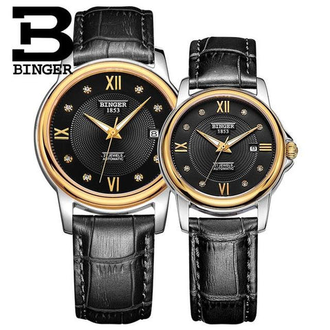 Image of Binger Swiss Mechanical Couple Watch BS143CS