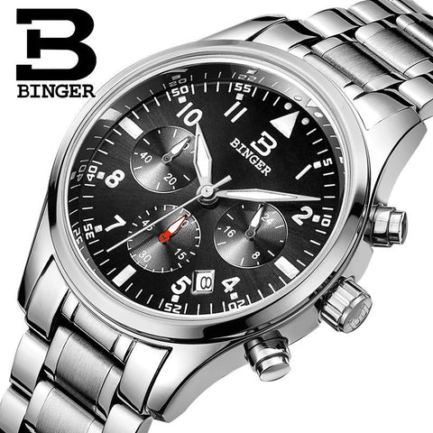 Image of Binger Swiss Quartz Watch Men B 9202