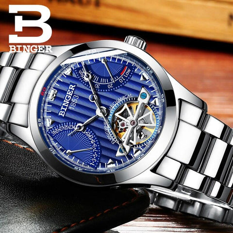 Image of Binger Swiss Super Luxury Tourbillon Mechanical Watch Men B 1171
