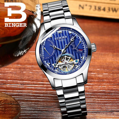 Image of Binger Swiss Super Luxury Tourbillon Mechanical Watch Men B 1171