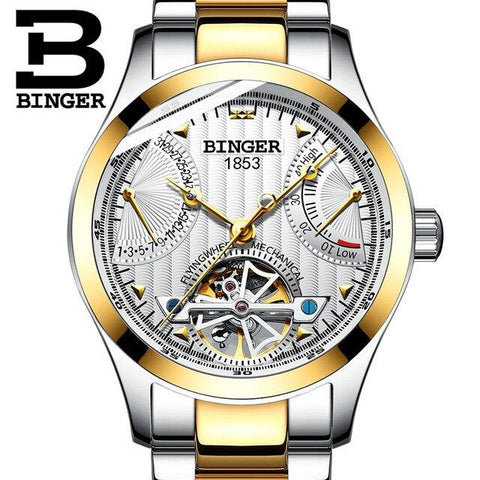 Image of Binger Swiss Super Luxury Tourbillon Mechanical Watch Men B 1171