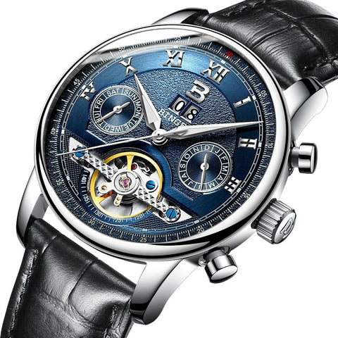 Image of Binger Swiss Sapphire Tourbillon Watch Men B 8603