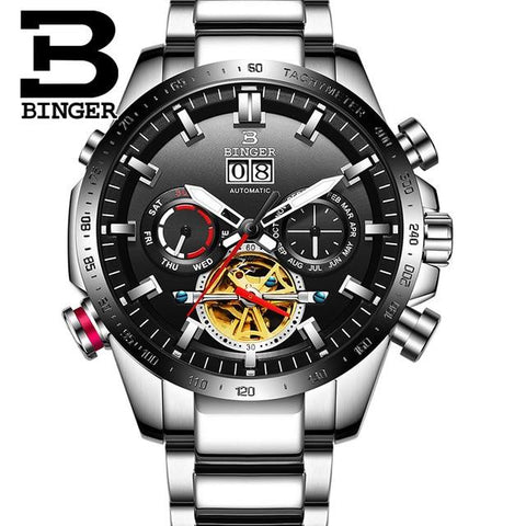 Image of Binger Swiss Speedo Mechanical Watch B 10003C