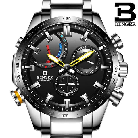 Image of Binger Swiss Speedo Mechanical Men Watch B 10003B