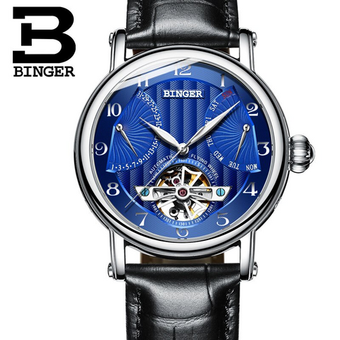 Image of Binger Swiss Super Luxury Tourbillon Mechanical Watch Men B 1172
