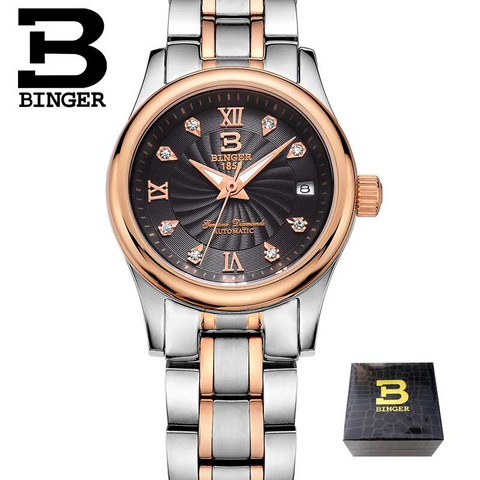 Image of BINGER Swiss Luxury Mechanical Watch Women B 603L-8