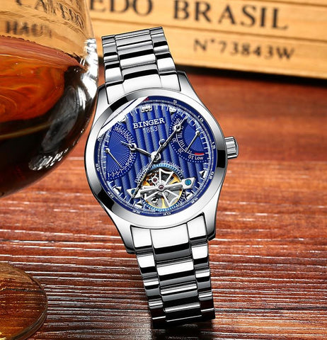 Image of Binger Swiss Super Luxury Tourbillon Mechanical Watch Men B 1171