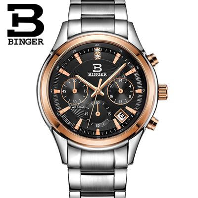 Image of Binger Swiss Alpha Quartz Watch Men B 6019