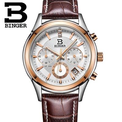Image of Binger Swiss Alpha Quartz Watch Men B 6019