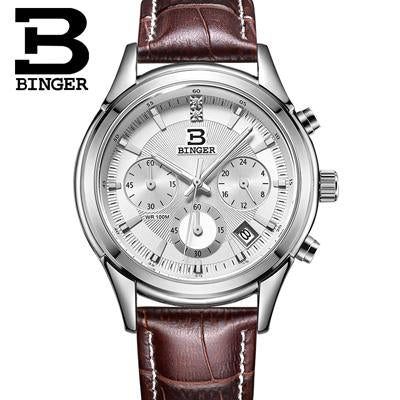 Image of Binger Swiss Alpha Quartz Watch Men B 6019