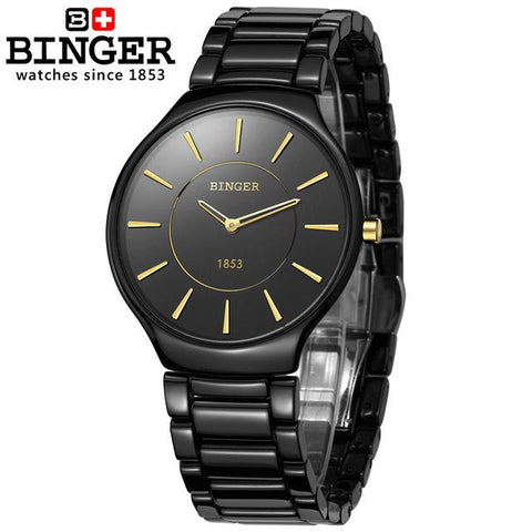 Image of Binger Swiss Ceramic Quartz Men's Watch B 8006
