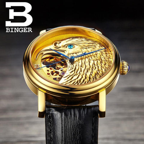 Binger Limited Edition Royal Eagle Mechanical Men Watch B 8888