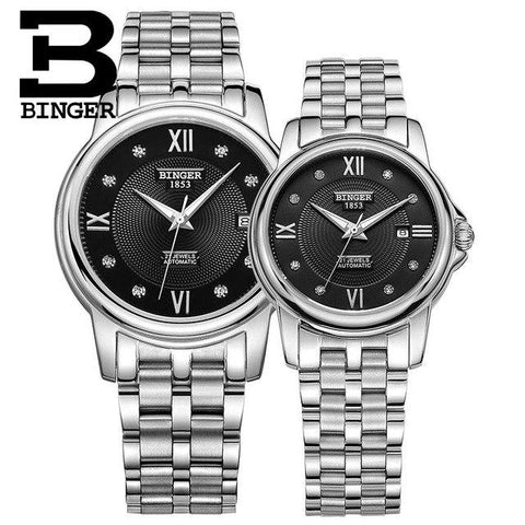 Image of Binger Swiss Mechanical Couple Watch BS143CS
