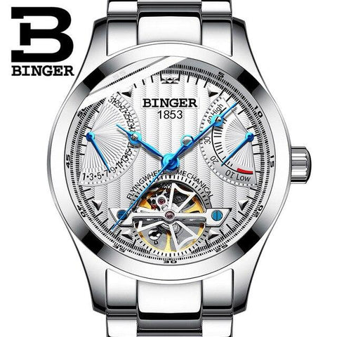 Image of Binger Swiss Super Luxury Tourbillon Mechanical Watch Men B 1171