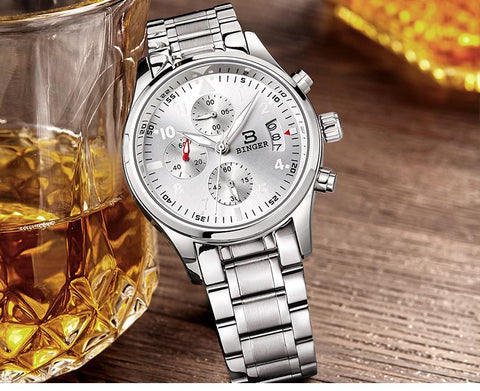 Image of Binger Swiss Quartz Watch Men B 9202