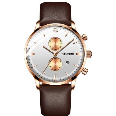 Image of Binger Swiss Chronograph Quartz Watch Men B 1212